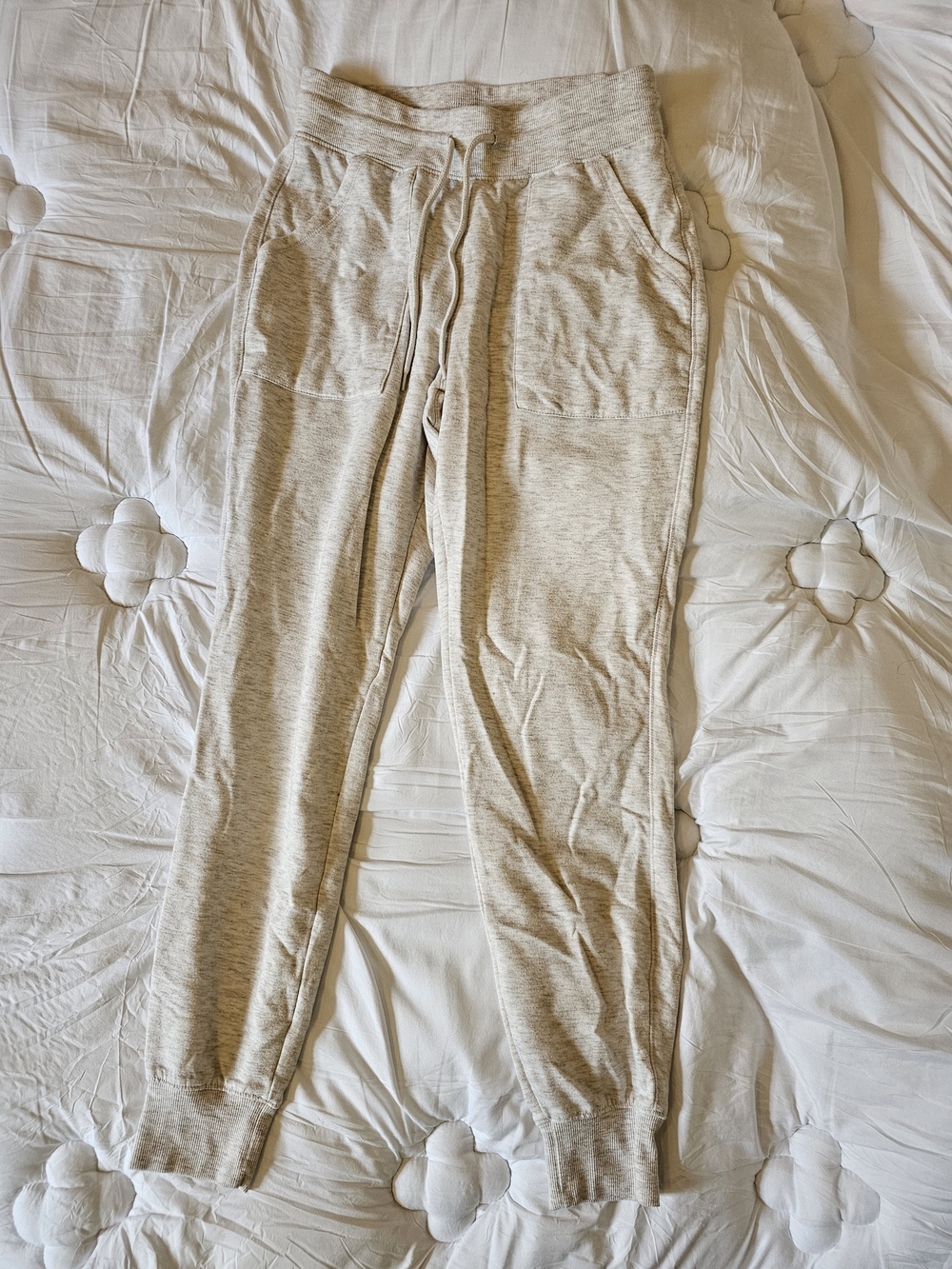 Cozy Light Heathered Jogger Pants - Neutral Tone